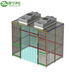 Buy cheap ISO 5 Clean Booth Modular FFU System with HEPA Filter Anti-Static Curtain from wholesalers