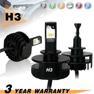 Buy cheap Factory direct sale   LED Headlight bulbs Conversion Kit All-in-one 4000LM H3 6000K Daylight with Rainproof driver from wholesalers