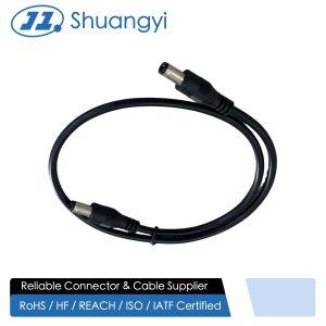 China DC Power Plug to Plug Cable, 5.5 mm Barrel Power Connector Wire for Adapter and LED Supply on sale