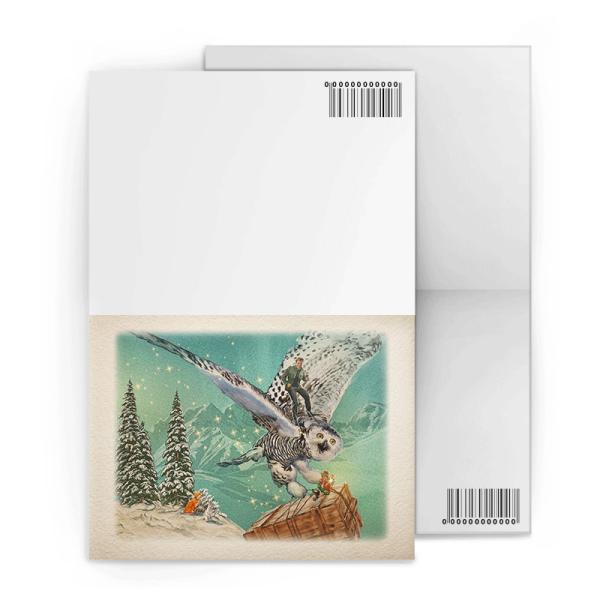 Buy cheap Christmas Design Lenticular Gift Cards 3D Effect Customised 12x17cm Fold from wholesalers