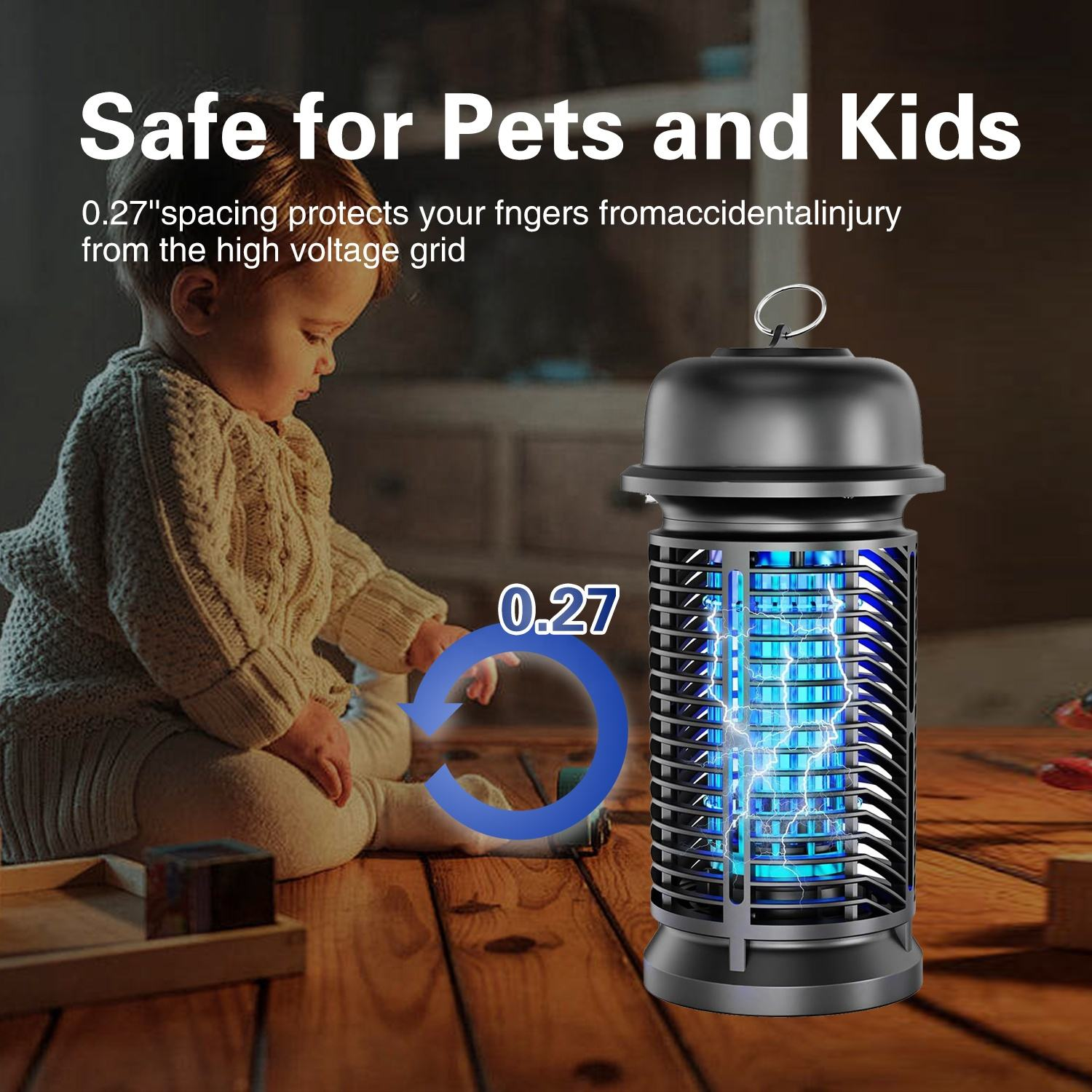 Buy cheap JZ 20W IPX4 UV Light Child Safe Pest Control Fly Fan Insect Trap Anti Mosquito Killing Lamp with Removable Collection Tray from wholesalers