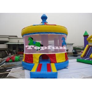 Commercial Inflatable Carousel Jumping Castle / Circus House , Resell