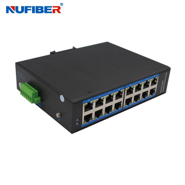 Buy cheap Outdoor Industrial POE Ethernet Switch 10/100Mbps 16 Ports POE Network Switch DC48V Power Supply from wholesalers