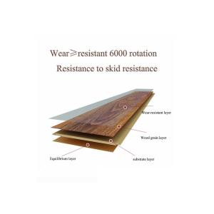 Buy cheap Crystal Surface HDF Laminate Flooring , Laminate Hardwood Flooring AC3 Walnut Density 810 Waxed from wholesalers