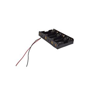 6AA Batteries Storage Box Electronic Components Holder Battery Holder