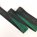 Buy cheap 4 CM Jacquard Elastic Band Black Elastic Webbing Strap Band Elastic Nylon Webbing Strap with Green Letters from wholesalers