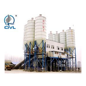 Buy cheap HZS serial concrete production plant productivity 25m3 / h power 60KW Concrete Mixing Station from wholesalers