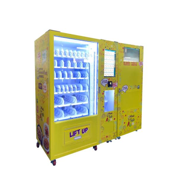 Quality 24/7 Fresh Hot Bento Machine With Microwave For Ready Meals Prep Food Vending Machine for sale