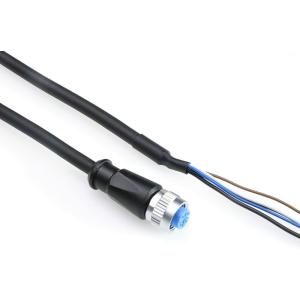Alvin's Cables M12 A Coded 4Pin to Open Wire Power Cable 2m for Automation