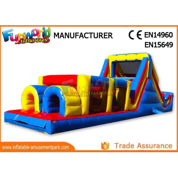 Quality Sports Challenge Outdoor Inflatable Obstacle Course For Adults CE UL SGS for sale
