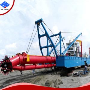 Cummins Engine 4500cbm Hydraulic Cutter Suction Dredger 15m