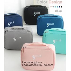 Personalized Portable Bridesmaid Gift Canvas Cosmetic Bag,Washed Canvas Toiletry