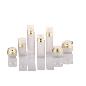 Buy cheap 50ml To 150ml Lotion Frosted Airless Pump Bottle Empty Makeup Jars For Shower Bottle from wholesalers