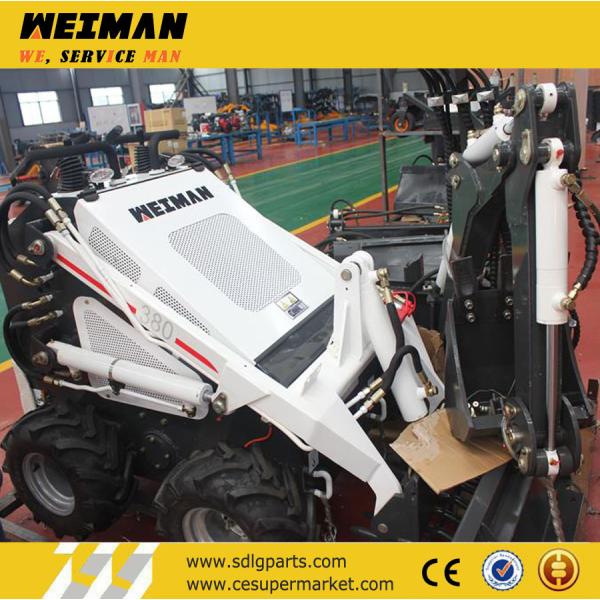 Buy cheap HY380 gas engine loader, skid steer loader with sweeper, mini loader for garden landscapin from wholesalers