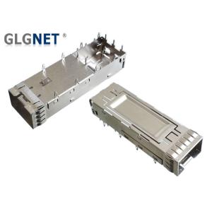 Buy cheap One Piece Copper Alloy SFP+ Cage Connector 3.05 mm Press Fit Mount Type product