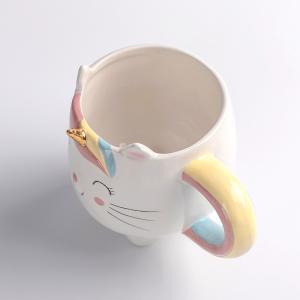 Buy cheap Cat 3D Printed Dolomite Ceramic Coffee Cups Mug Sustainable Eco Friendly from wholesalers
