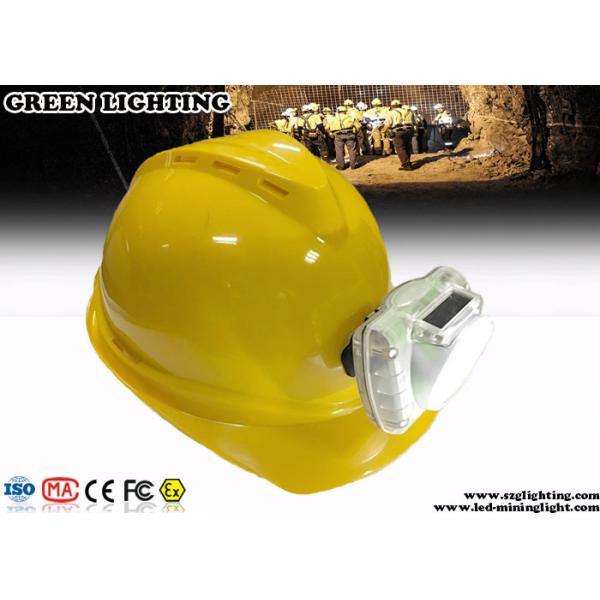 Cool White Cordless LED Mining Cap Lamp 13000 Lux Brightness Anti - Explosive