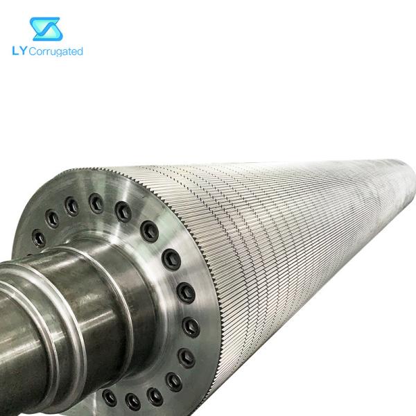 Quality Internal Suction Tungsten Carbide C Flute Corrugated Roller For Single Facer for sale