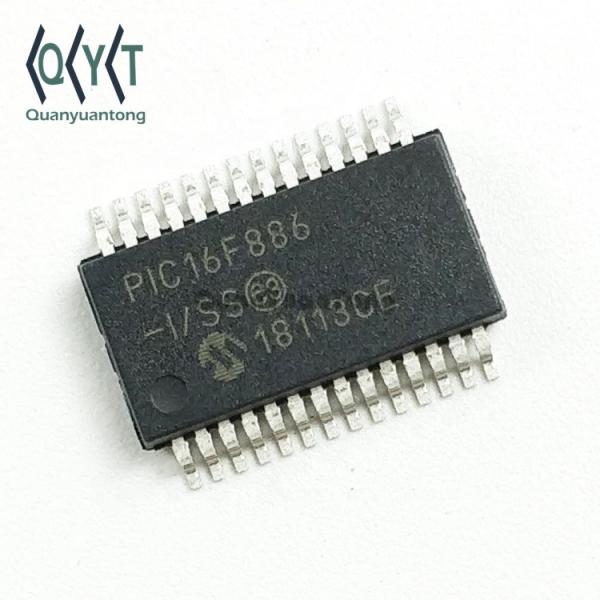 Buy cheap PIC16F886 PIC Microcontroller IC MCU PIC16F886-I/SS 8-bit Microcontroller Flash CMOS Micro Chip 28-SSOP 20MHz 14KB from wholesalers
