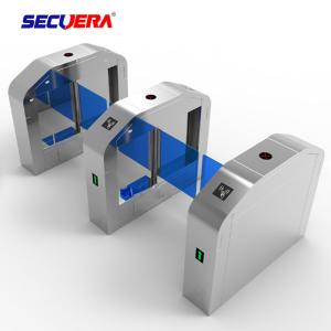 Smart Speed Pedestrian Control Electronic Flap Barrier Gate Glass Turnstiles