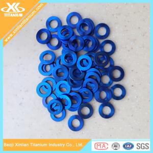 Buy cheap Blue Anodized Gr5 Titanium Plain Washer From China Factory from wholesalers