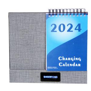 Buy cheap 2024 Custom 365 Day Calendar Multifunctional Wireless Charging Desk from wholesalers