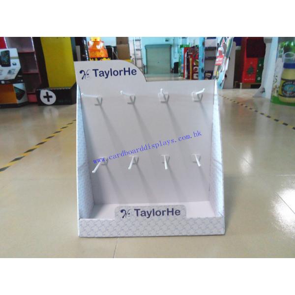 Buy cheap POS Custom display stand counter top with hooks manufacture from wholesalers