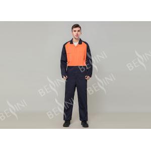 Buy cheap Double Stitching Safety Work Clothes High Visable Orange Jacket Bib Pants Suit from wholesalers