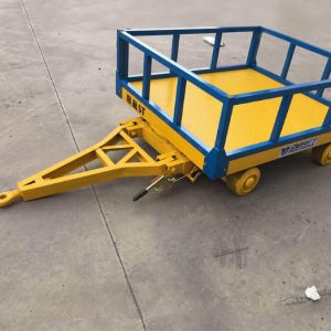 Buy cheap 5t Yellow Four Side Rails Baggage Dolly Trailer Heavy Duty Transfer Cart from wholesalers