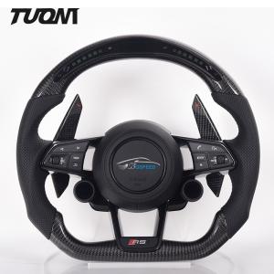 Buy cheap Real Carbon Fiber Leather Audi S7 Steering Wheel With Paddle Shifters Customized from wholesalers