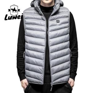 Buy cheap Custom Classic Men Clothing Sleeveless Utility Waistcoats Hooded Quilted Warm Cotton Coat Waterproof Heated Vest from wholesalers