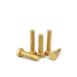 Buy cheap Brass Hex Bolts M3 M4 M5 M6 M8 M10 with ISO9001 2015 Certificate and Customized Service from wholesalers