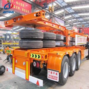 Buy cheap 20ft 40ft Container Skeleton Trailer with Mechanical or Air Suspension from wholesalers