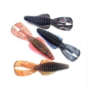 Buy cheap Shrimp Bionic Silicone Worm Soft Fishing Lures 12 Colors 8CM 4.5g 10PCS/Bag from wholesalers