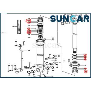 Buy cheap Bucket Cylinder Seal Repir Kit AH173451 For John Deere 2154D 200CLC 225CLC Models from wholesalers