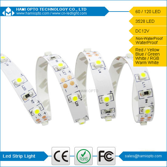 Buy cheap LED Flexible Strip Non-waterproof IP20 SMD3528 30/60leds per meter LED Strip Light from wholesalers