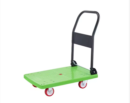 Buy cheap Industrial Platform Hand Trolley Heavy-Duty Flatbed Cart with Silent Wheels and Four-Wheel Load Capacity product