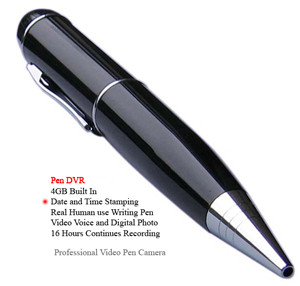 4GB Memory 640x480 Resolution Pen Covert Video Cameras With Built - in Lithium