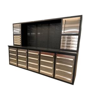 Buy cheap Workshop Workstation Tool Storage Heavy Duty Steel Workbench with Drawers and Cabinet from wholesalers