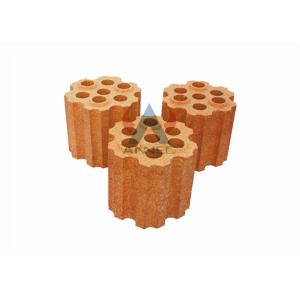 Silica Checker Clay Refractory Brick Multistage Batching With 37 Holes