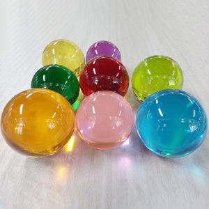 Buy cheap ODM OEM low MOQ Colorful acrylic ball New arrival Hot Selling kid playing round 110mm toy balls resin ball from wholesalers