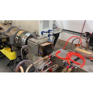 PVC WPC Conical Twin Double Screw Extruder Extrusion Line for Plastic Profile