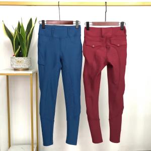 Buy cheap Red Women Fleece Riding Breeches Horse Riding Brushed Leggings from wholesalers