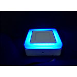 Double Color 6 Watt Led Panel Light White With Blue Edge CRI ≥ 70/80 Ra IP40