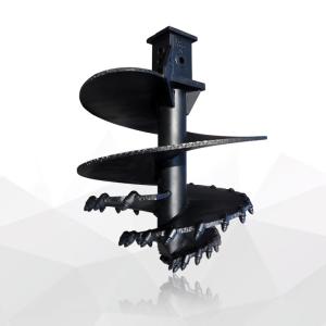 Rock Soil Clay Sand Bucket Auger Drilling Tools Straight Conical Auger With Flat