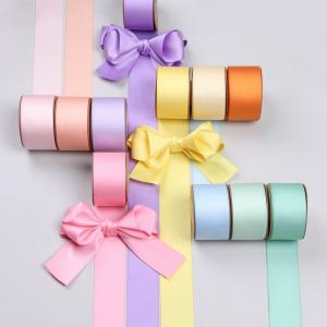 Buy cheap 10mm-38mm*50y Polyester Cotton Ribbon Customized Color Cotton Ribbon from wholesalers