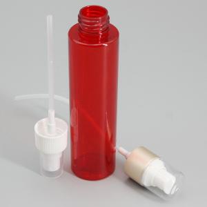 Buy cheap Red Screen Printing 151mm 140ml PET Plastic Spray Bottle from wholesalers