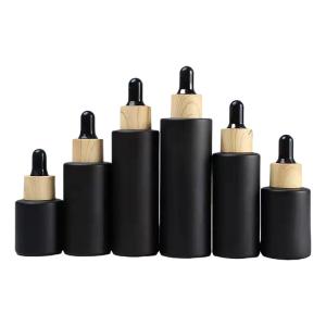 Flat Shoulder Frosted Glass Dropper Bottles 1oz 2oz Tincture Bottles