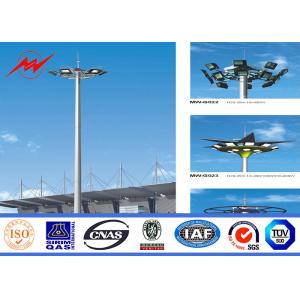 Blasting 5 sections 55M Q345 High Mast Pole with Lifting System