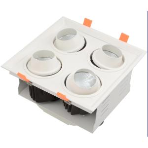 Quality 80lm / W Recessed Adjustable LED Downlights Indoor LED Grille Downlight for sale Buy cheap 80lm / W Recessed Adjustable LED Downlights Indoor LED Grille Downlight product